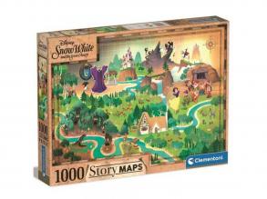 Hófehérke történet térképe 1000 db-os puzzle - Clementoni