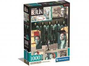 A nagy pénzrablás: Berlin szereploi 1000 db-os Compact puzzle 50x70cm - Clementoni