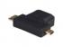 Akyga AK-AD-23 HDMI - miniHDMI - microHDMI 3-as adapter