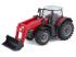 Bburago 10 cm traktor - Massey Ferguson markolóval