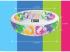 Átlátszó gyermekmedence színes elemekkel - Intex