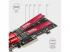 Axagon PCEM2-ND PCI-Express - NVME+M-key/dataswitch/SP/LP M.2 adapter