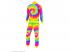 Neon Hippie szivárvány party tréningruha unisex felnőtt jelmez