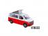 Kids Globe VW Transporter Camper autó, 13,5 cm, visszahúzható