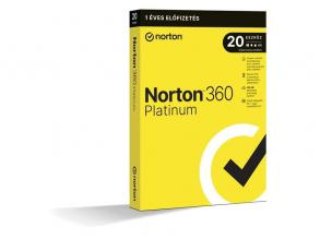 Norton 360 Platinum 100GB HUN 1 Felhasználó 20 gép 1 éves dobozos vírusirtó szoftver