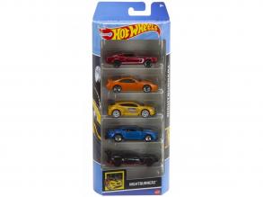 Hot Wheels: Nightburnerz 5db-os kisautó modell szett - Mattel