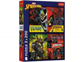 Marvel: Pókember vs Venom 2x200 db-os puzzle - Trefl