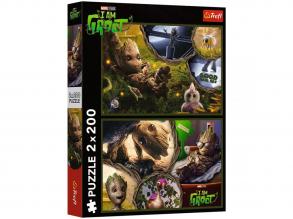 Marvel: Én vagyok Groot 2x200 db-os puzzle - Trefl