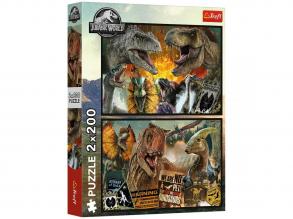 Jurassic World 2x200 db-os puzzle - Trefl