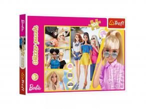 Barbie 100 db-os glitter puzzle -Trefl