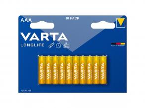 Varta 4103101461 Longlife AAA (LR03) alkáli mikro ceruza elem 10db/bliszter