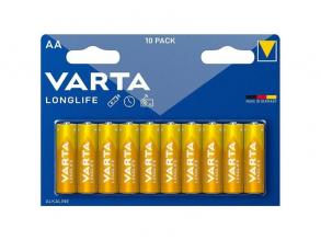 Varta 4106101461 Longlife AA (LR06) alkáli ceruza elem 10db/bliszter