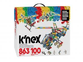 K'Nex építőkészlet, 100 modell, 863 db-os szett