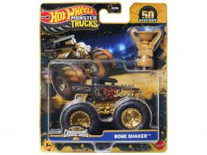 Hot Wheels Monster Trucks: Bone Shaker bajnok kisautó serleggel 1/64 - Mattel