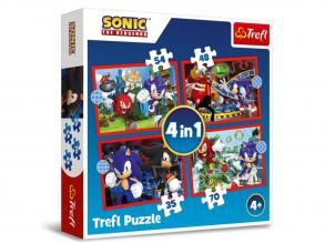 Sonic a sündisznó 4 az 1-ben puzzle - Trefl