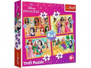 Disney Princess: Disney Hercegnok 4 az 1-ben puzzle - Trefl