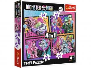 Monster High: Felvillanyozó nap 4 az 1-ben puzzle - Trefl