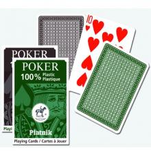 Plasztik póker 1*55 lap (barna/zöld) - Piatnik