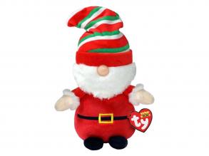 Ty Beanie Boos karácsonyi manó Gnewman Santa, 15 cm