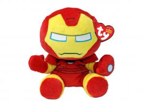 Ty Beanie Babies Marvel Iron Man Vasember puha figura, 15 cm