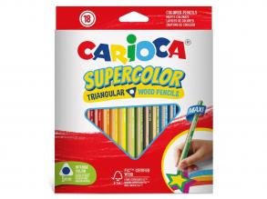 Supercolor háromszög alakú 18 db-os maxi színesceruza szett - Carioca