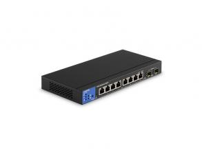 Linksys SMB LGS310MPC 8port POE+ GbE LAN +2 SFP Port Smart menedzselhető asztali Switch