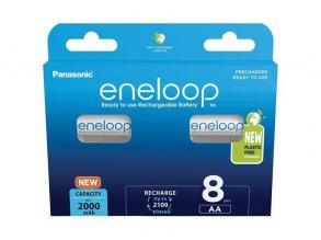 Panasonic Eneloop BK-3MCDE/8BE AA 2000mAh ceruza akku 8db/csomag