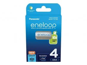 Panasonic Eneloop BK-4MCDE/4BE AAA 800mAh mikro ceruza akku 4db/csomag