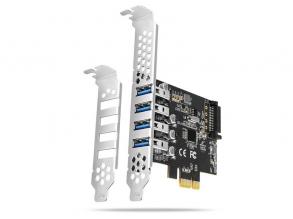 Axagon PCEU-43RS 4db USB 3.2 gen1 portos PCI-Express kártya