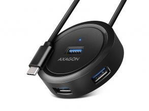 Axagon HUE-P1C SuperSpeed USB-C ROUND hub