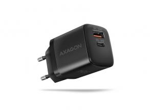 Axagon ACU-PQ30 USB-C + QC3.0 30W fekete fali töltő