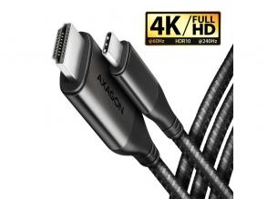 Axagon RVC-HI2MC USB-C - HDMI 2.0 kábel