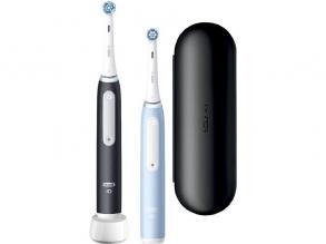 Oral-B iO series 3 Matt Black/Ice Blue Duo elektromos fogkefe