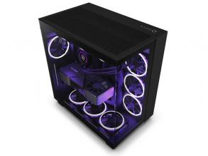 NZXT H9 Flow Fekete (Táp nélküli) ablakos ATX ház