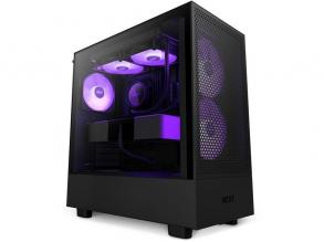 NZXT H5 Flow 2023 RGB All Black Edition Fekete (Táp nélküli) ablakos ATX ház