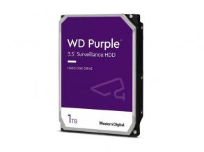 Western Digital 3,5" 1000GB belső SATAIII 5400RPM 64MB PURPLE WD11PURZ winchester 3 év