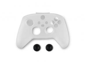 Spartan Gear 2808152 XBOX Series X/S kontroller szilikon skin fehér + thumb grips