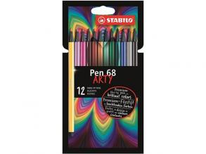 Stabilo: Pen 68 ARTY prémium rostirón 12db-os szett