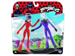 Bend-ems Miraculus figura szett 2 db-os, Ladybug vs. Hawk Moth