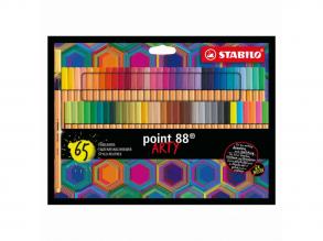 STABILO Point 88 ARTY Koffer, 65 darabos szett