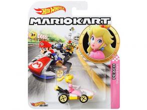 Hot Wheels Mario Kart: Peach kisautó 1/64 - Mattel