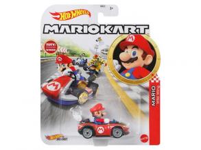 Hot Wheels Mario Kart: Mario Wild Wing kisautó 1/64 - Mattel