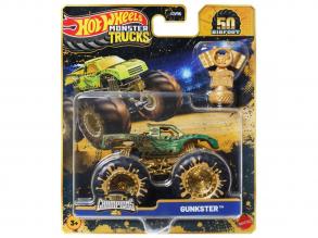 Hot Wheels Monster Trucks: Gunkster bajnok kisautó serleggel 1/64 - Mattel