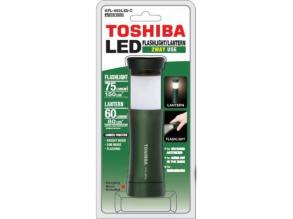 LED elemlámpa , zseblámpa , állítható fény , 75 lm, több funkciós , 1 darab , zöld , TOSHIBA