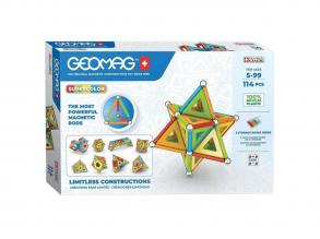 Geomag Super Color Recycled mágneses építőkészlet, 114 db