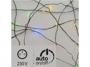 Led fényfüzér , beltéri/kültéri , nano LED , 4 m , RGB , zöld , időzíthető , IP44 , 2021