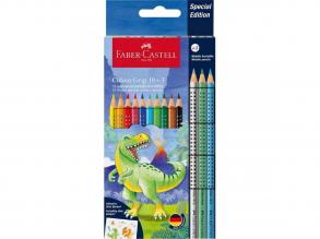 Faber-Castell: Dinoszauruszos Grip színesceruza készlet 10+3db-os csomag