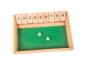 Shut the Box fából készült kockajáték