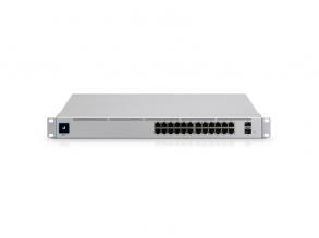 Ubiquiti UniFi USW-PRO-24-POE Gen2 24port GbE LAN 16xPoE+ 8xPoE++ 2xSFP+ port L3 menedzs. switch