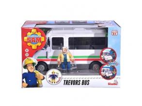 Sam a tűzoltó: Trevor busza játékszett táblákkal - Simba Toys